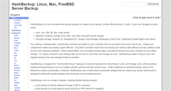 Desktop Screenshot of hashbackup.com